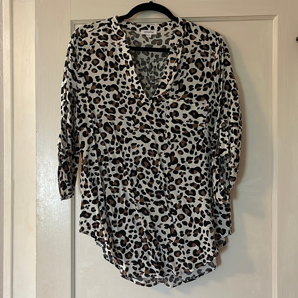 Mittoshop Leopard Print Blouse